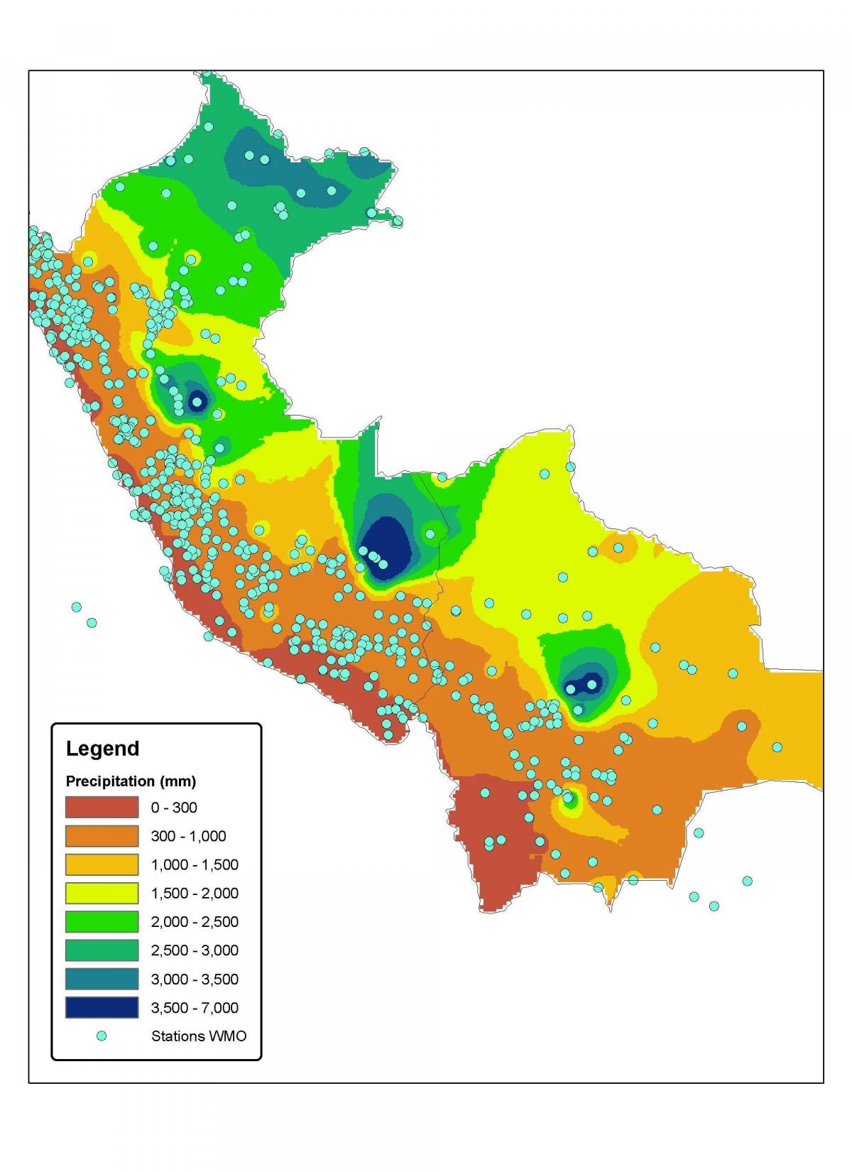 mapa ng Peru klima