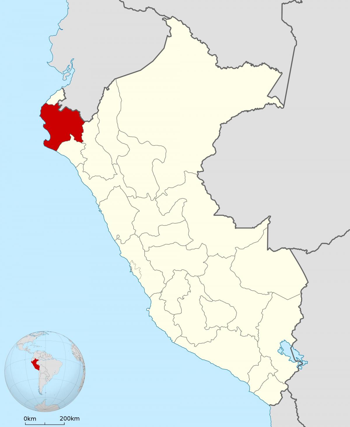 mapa ng Peru piura