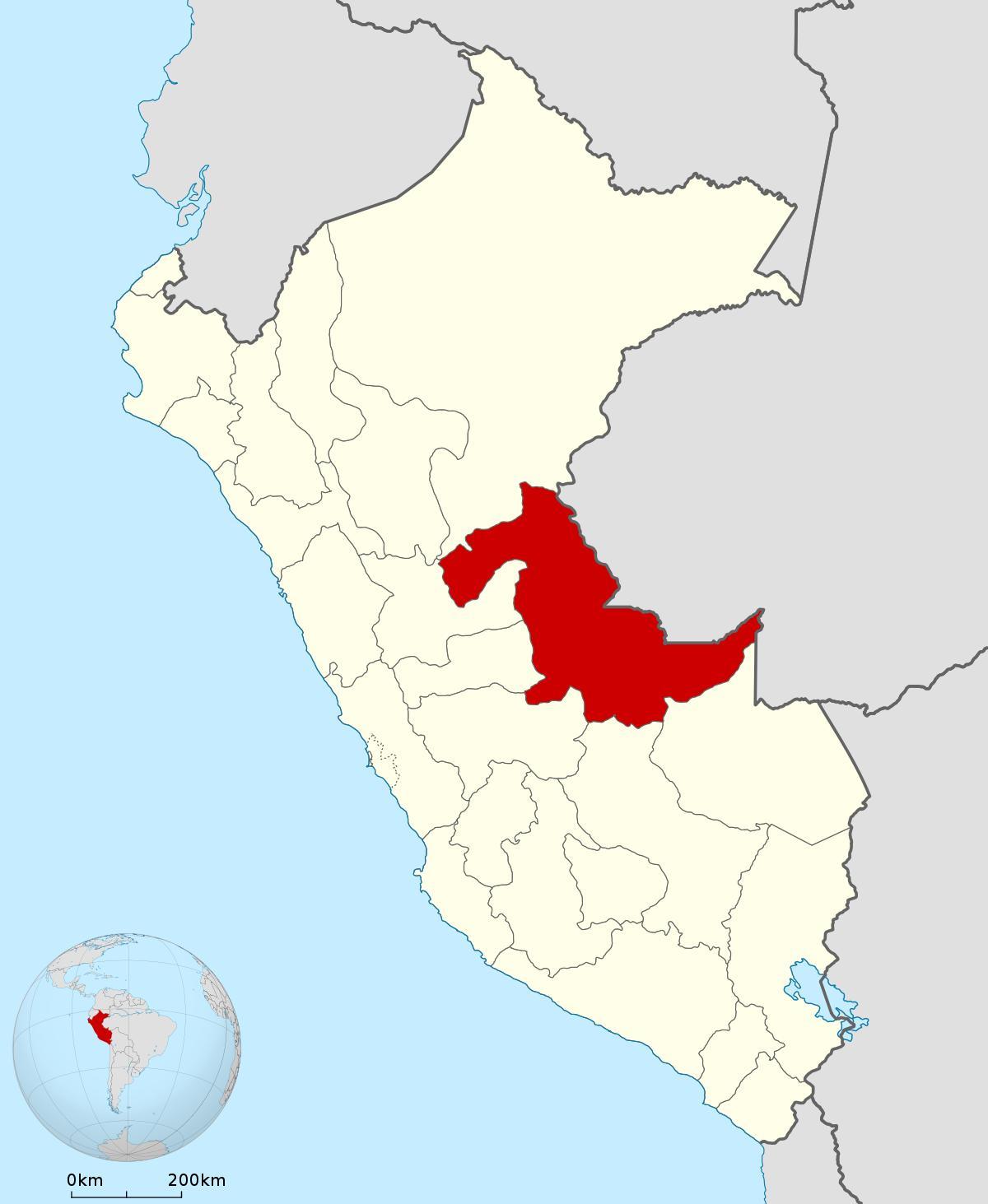 mapa ng pucallpa Peru