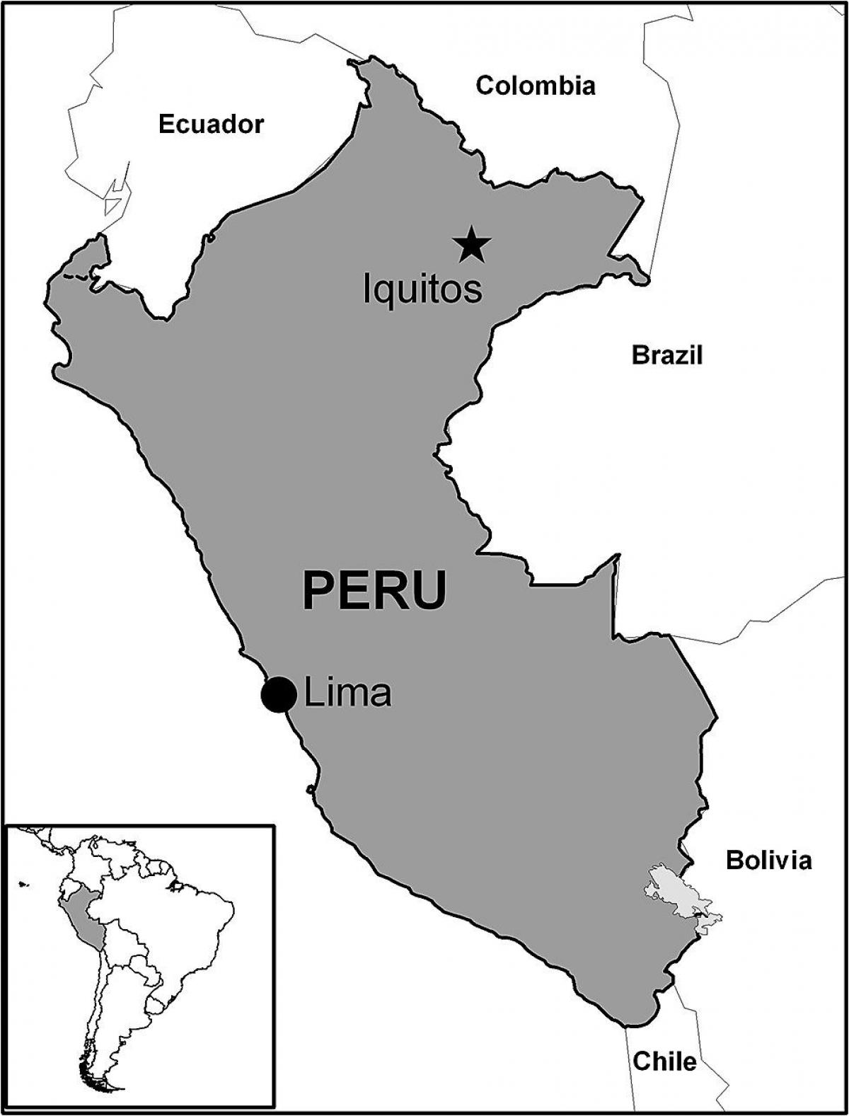 mapa ng iquitos Peru