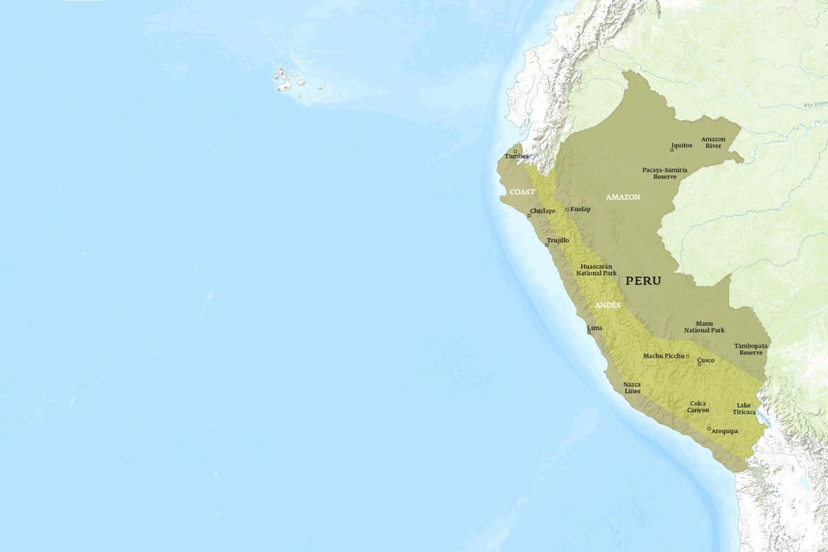 mapa ng Peru kuelap