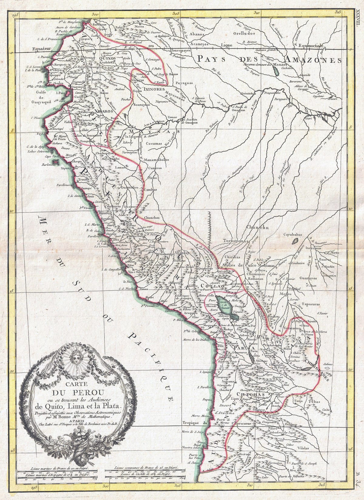 mapa ng lumang mapa ng Peru