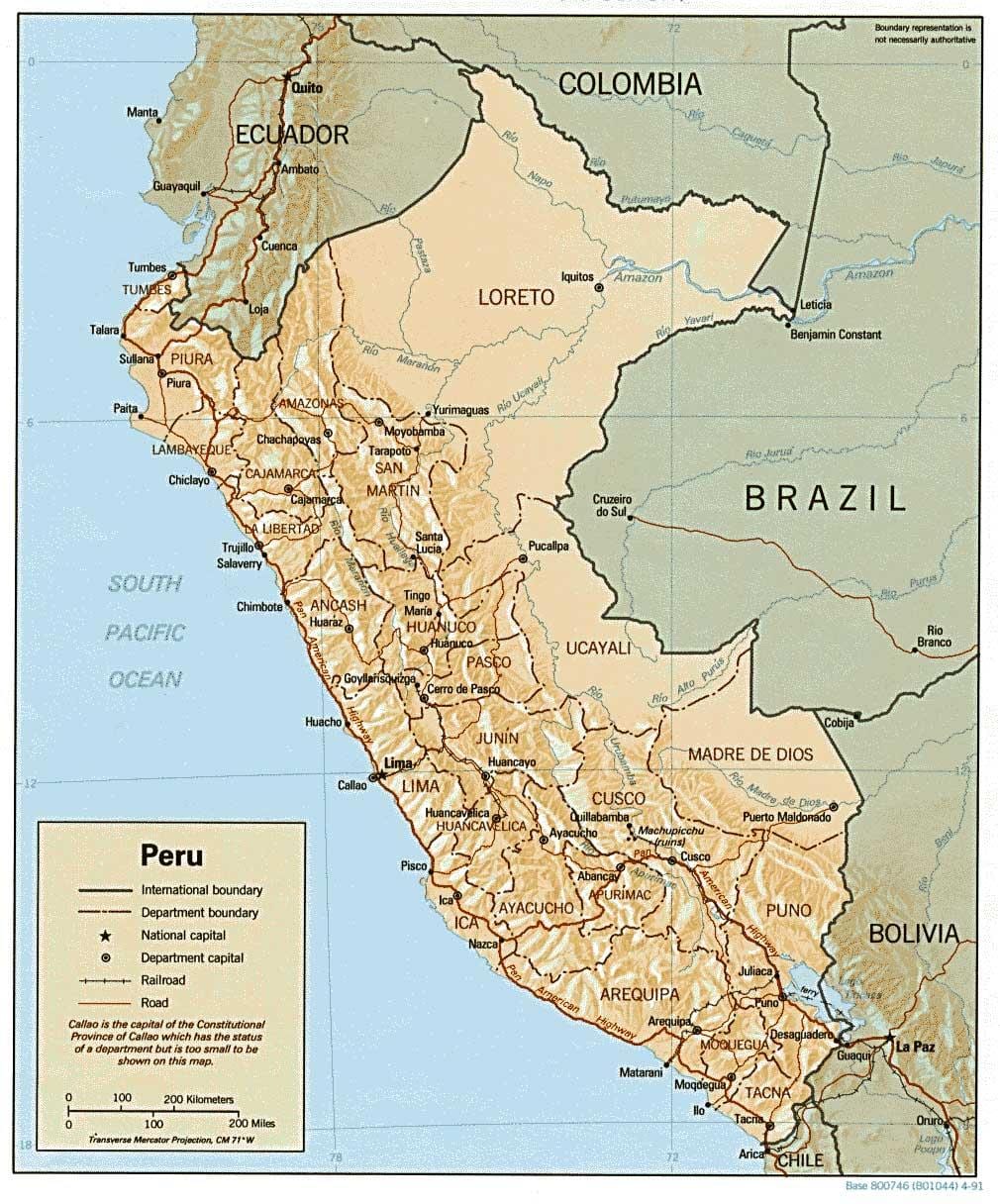 mapa ng Peru surf