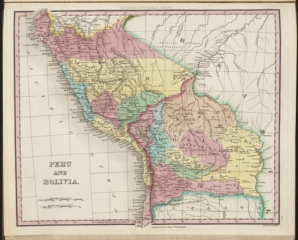 mapa ng sinaunang Peru