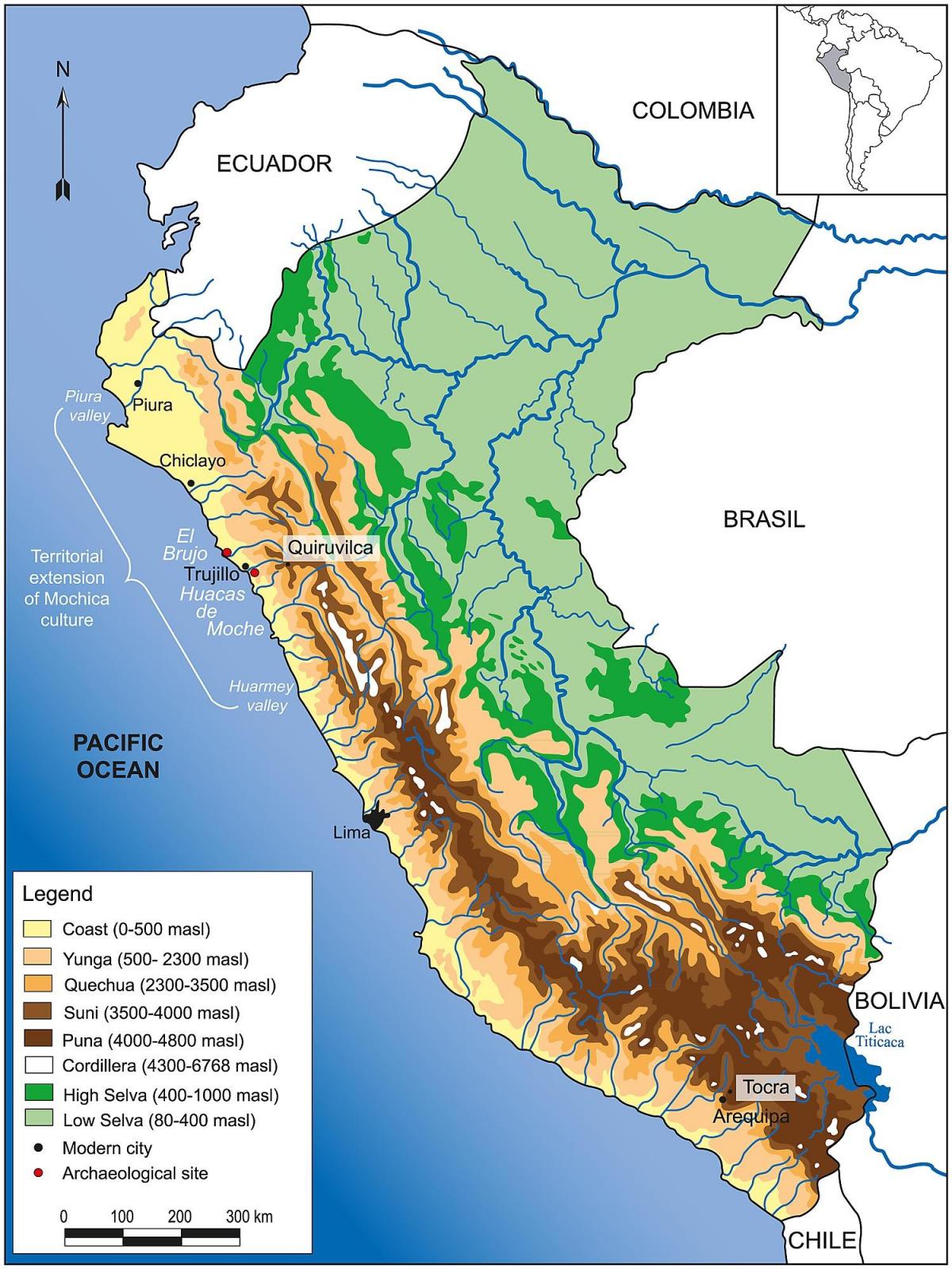 Peru heograpiya mapa