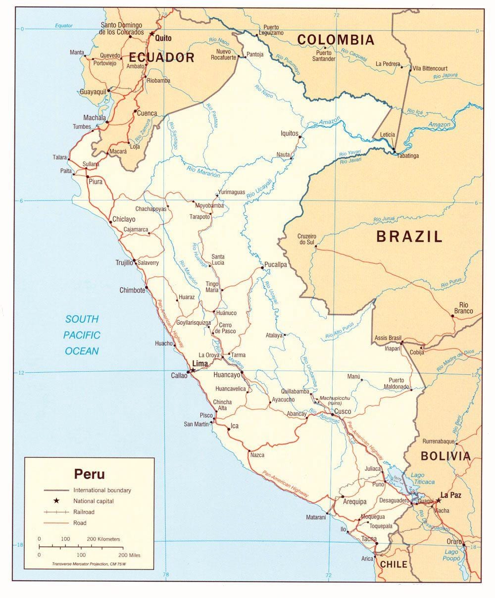 mapa ng Peru unidos