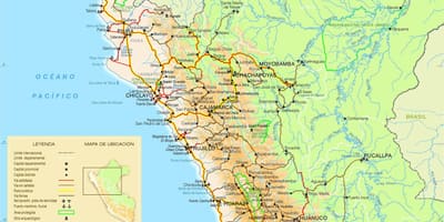 Mapa ng hilagang Peru