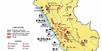 Mapa ng Peru agrikultura