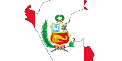 Mapa ng Peru bandila