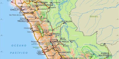 Mapa ng Peru kalsada