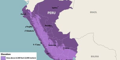 Mapa ng Peru zika